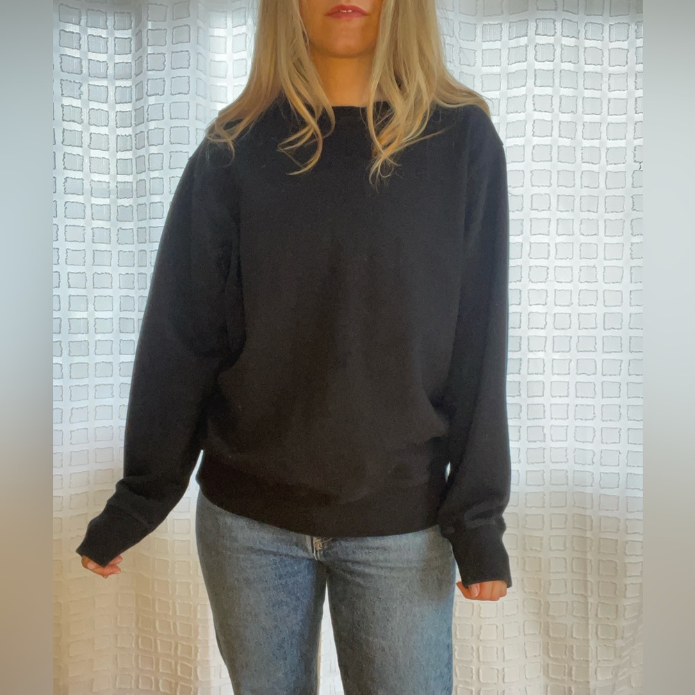 Black crew neck